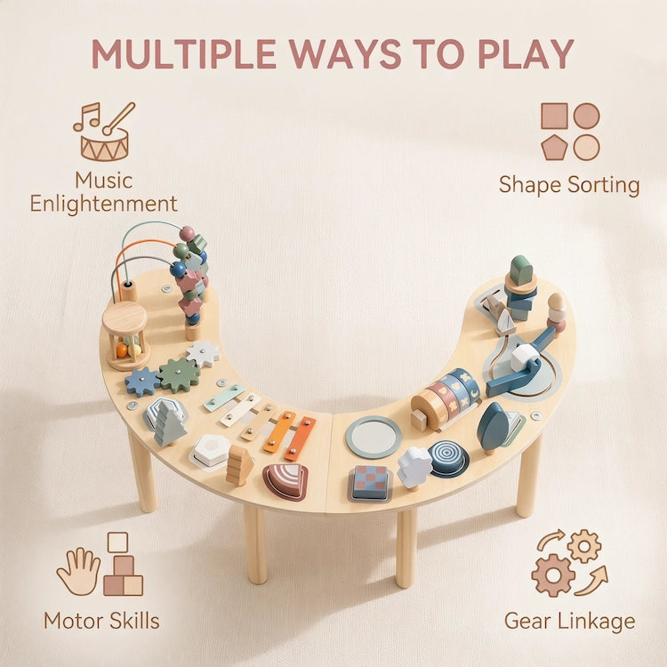 Wooden Montessori Moon Activity Table from iKids.co.za
