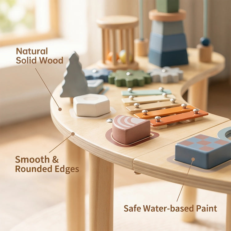 Wooden Montessori Moon Activity Table from iKids.co.za