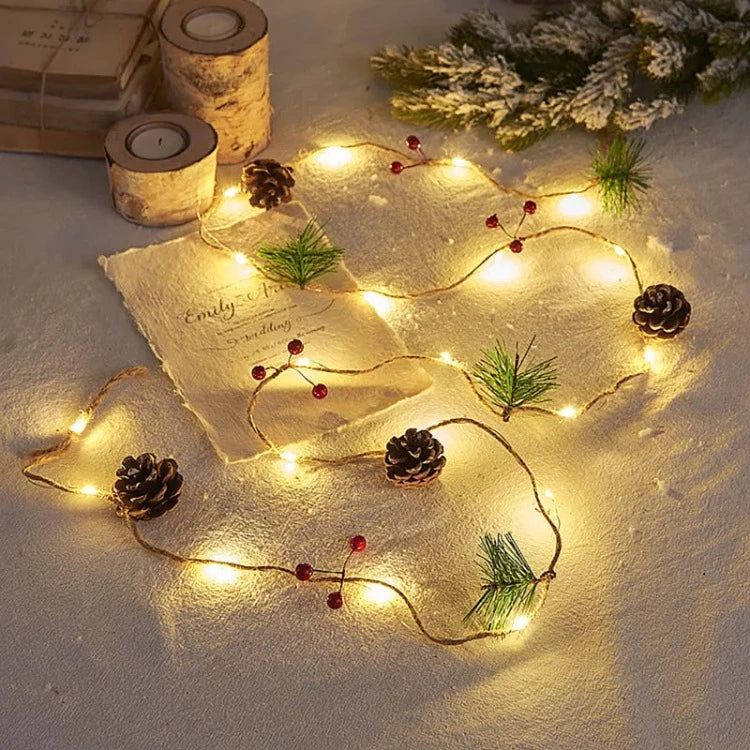 PineCones Christmas 2m String Light - iKids