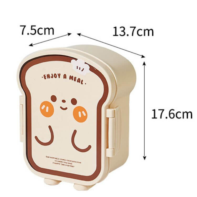 Food Shaped Lunch Box | Toast - iKids