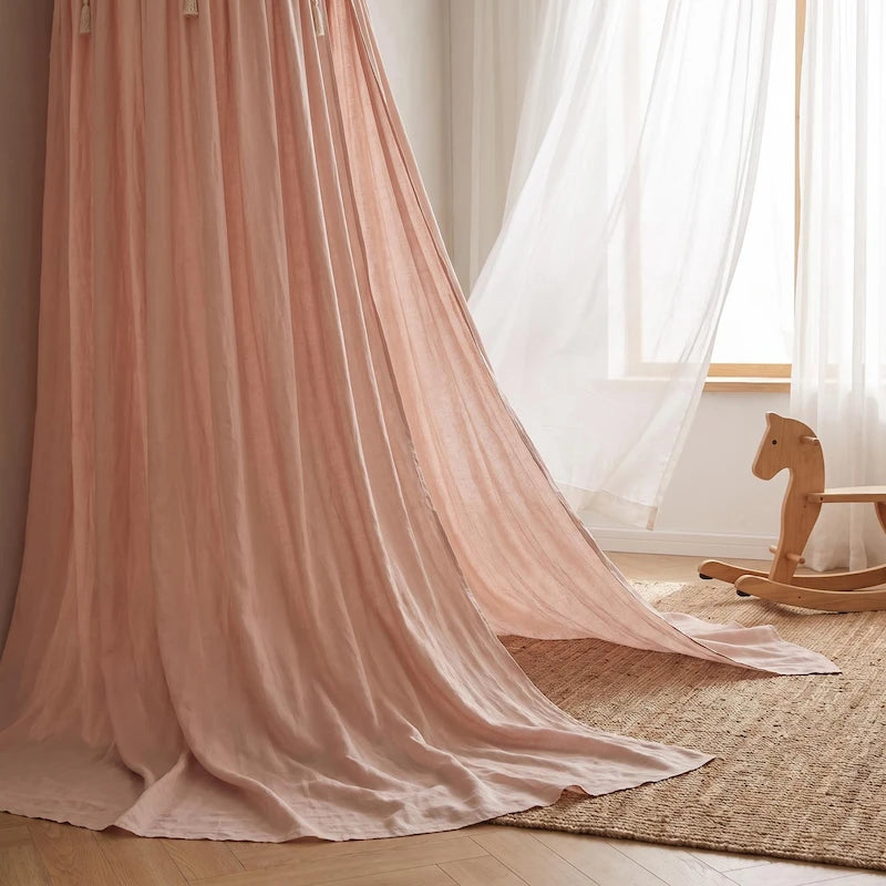 Cream Pink Deluxe Hanging Tent Canopy from iKids.co.za