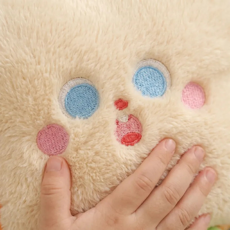 Small Fluffy Plushie Cushion | Toast