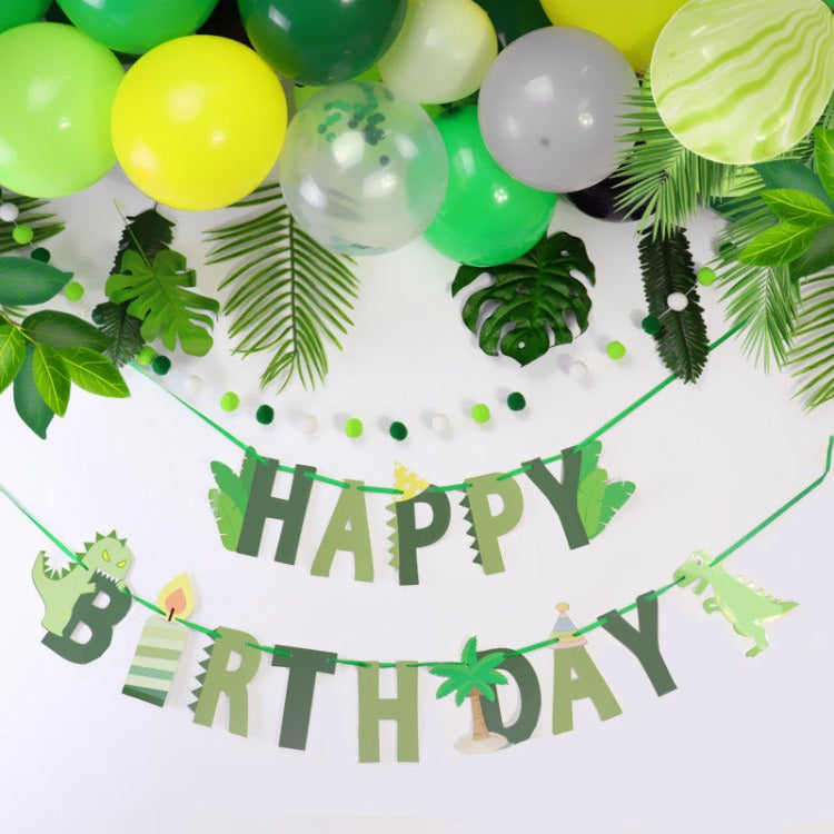 Happy Birthday Letter Banner | Green Dinosaur - iKids