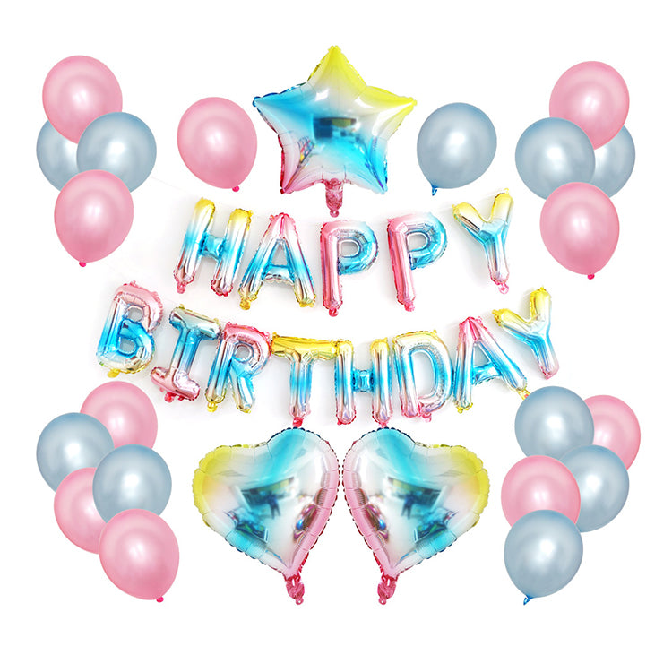 Rainbow Birthday Party Decorations Balloons - iKids