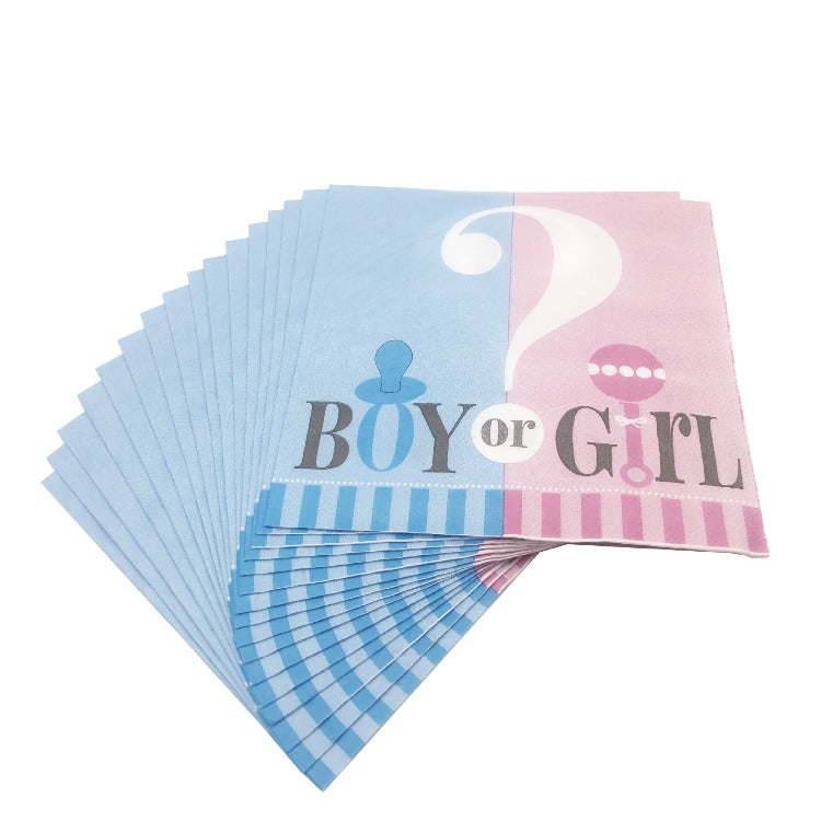 Party Tableware | Baby Gender Reveal | 16 Guests - iKids