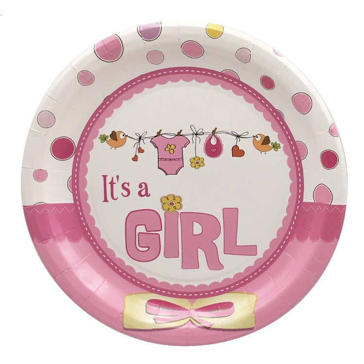 Baby Shower Tableware | It's a Girl | 16 Guests - iKids