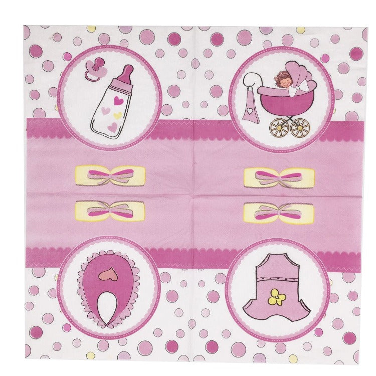 Baby Shower Tableware | It's a Girl | 16 Guests - iKids