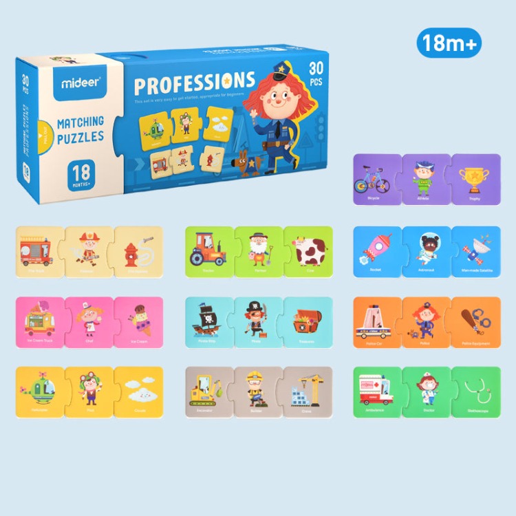 Mideer Matching Puzzle | Professions - iKids