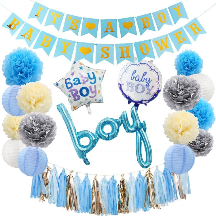 It's Baby Boy Shower Decorations Balloons - iKids
