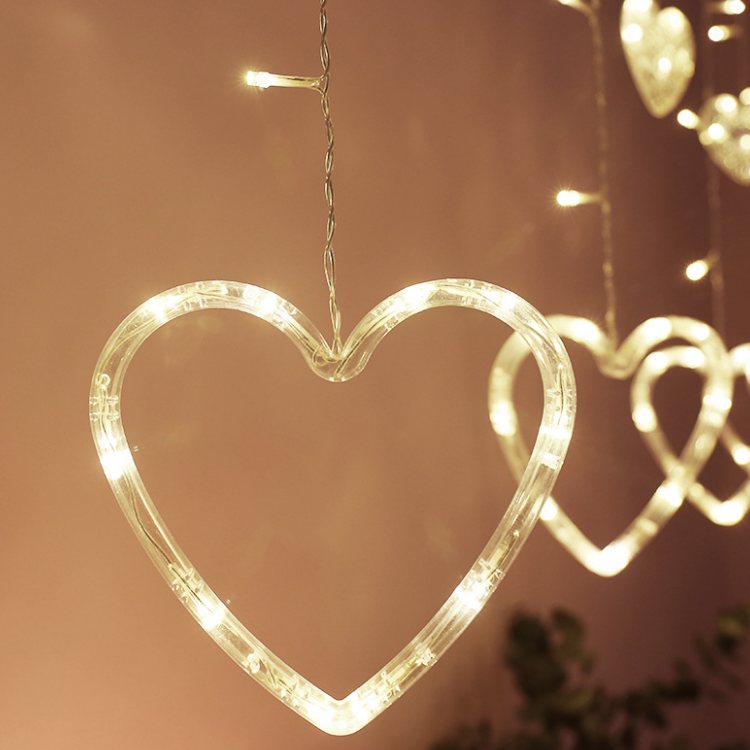 Curtain String Lights | Heart 2.5m - iKids