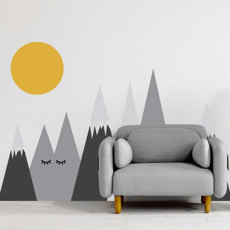 Mountain Wall Decal | Grey - iKids