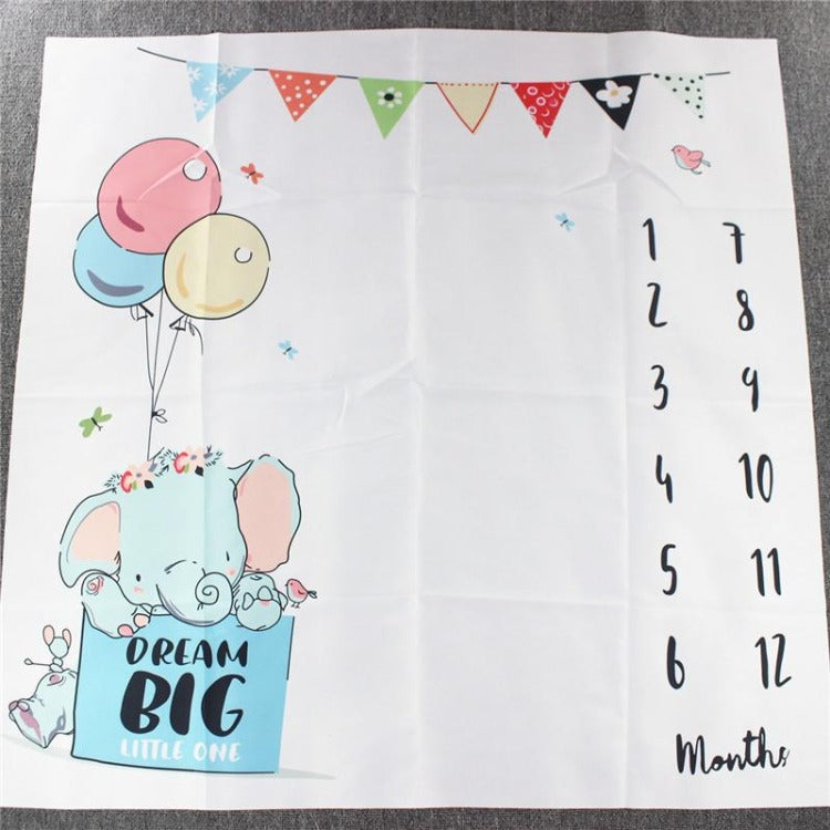 Baby Monthly Blanket Elephant - iKids