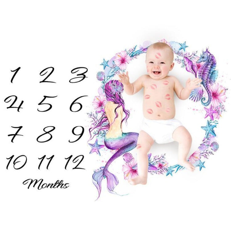Baby Monthly Blanket Mermaid - iKids
