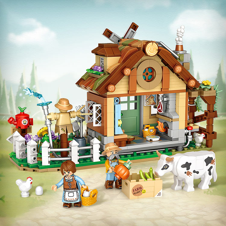 Mini Building Blocks | Farm Animals - iKids