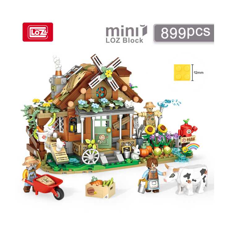 Mini Building Blocks | Farm Animals - iKids