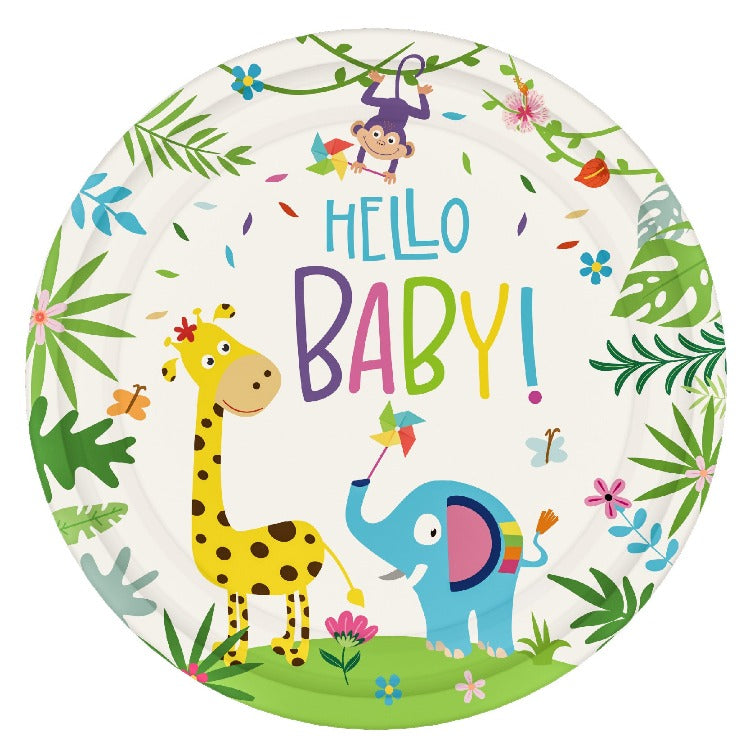Baby Shower Party Tableware | Hello Baby | 16 Guests - iKids