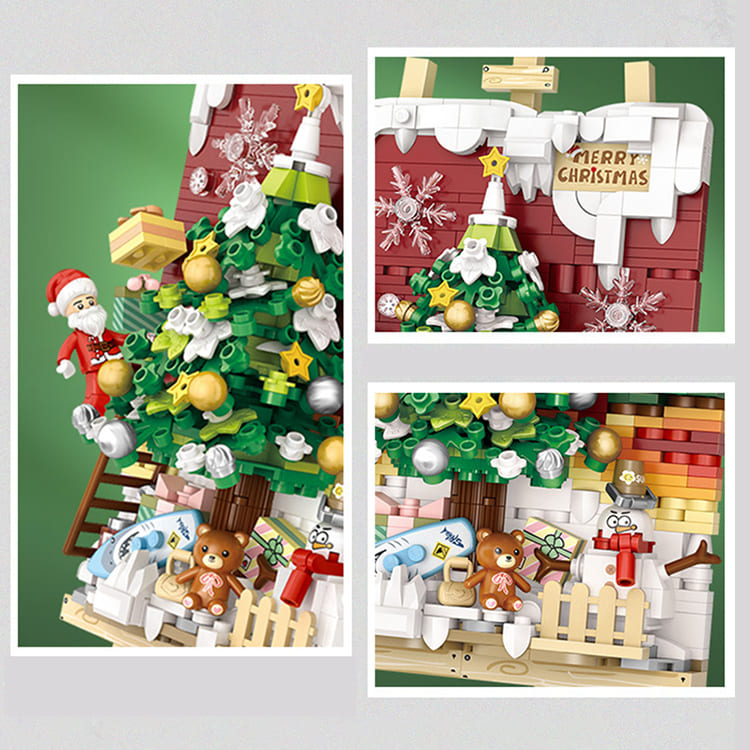 LOZ Mini Building Blocks | Sleigh Christmas Tree - iKids