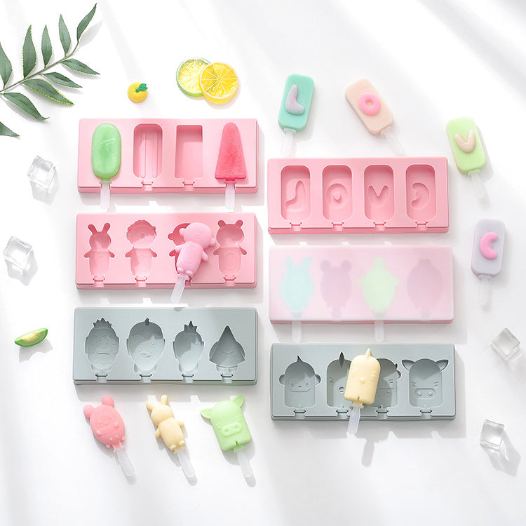Silicone Mould | 4 Popsicle