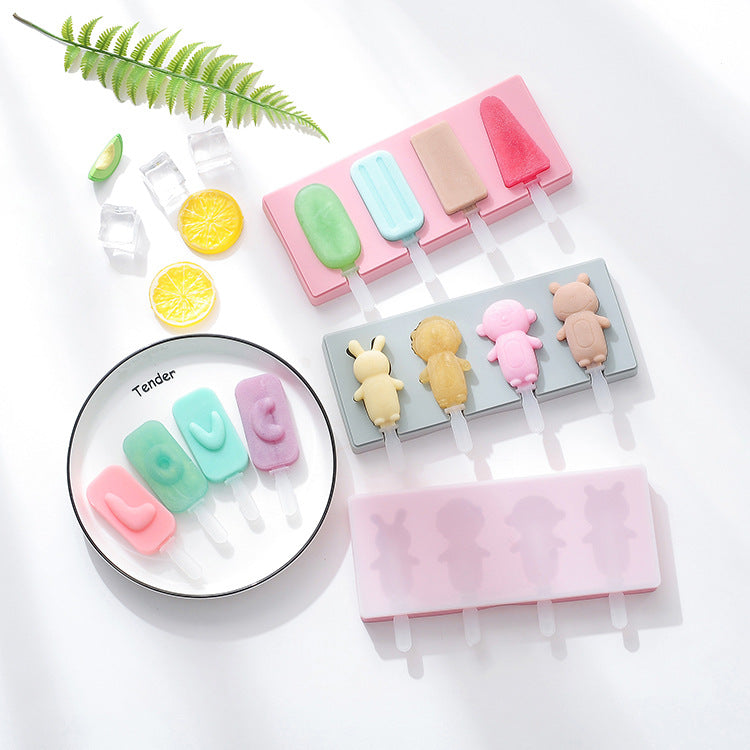 Silicone Mould | 4 Popsicle