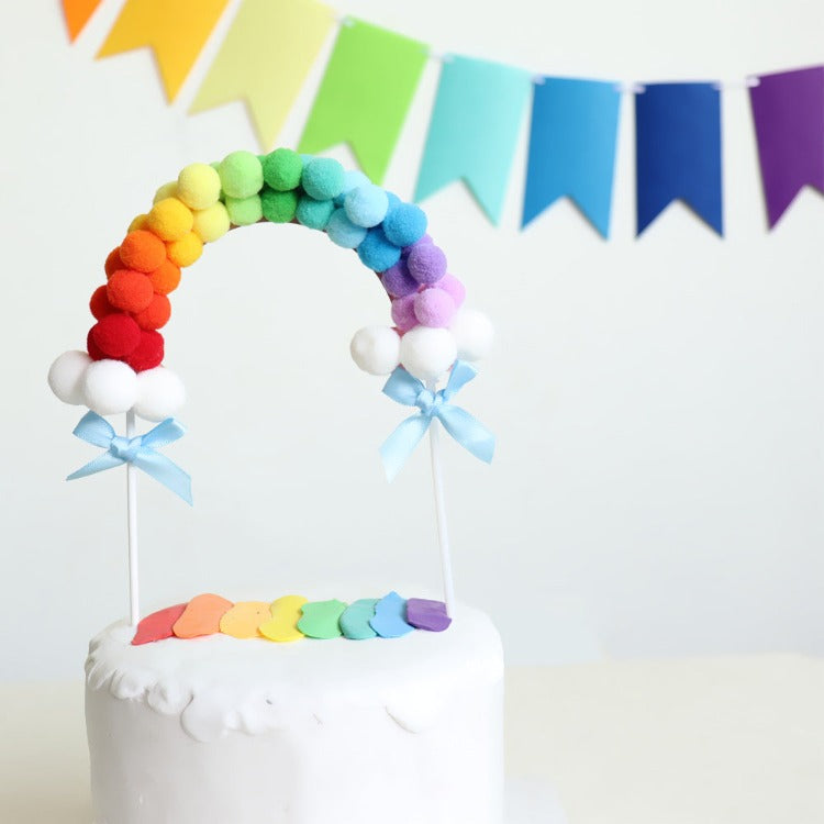 How To Make An Easy Unicorn Rainbow Cake Topper