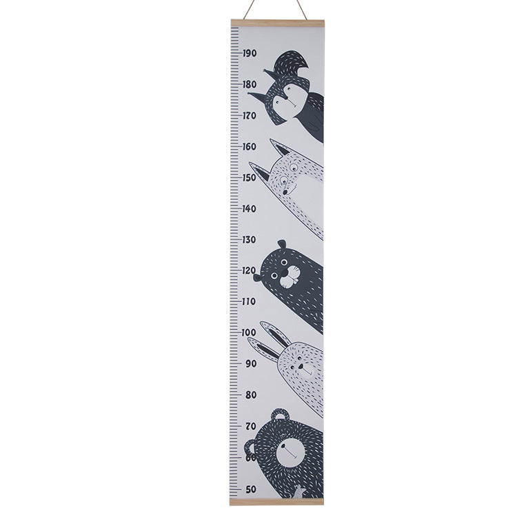 Height Chart Animal Black - iKids