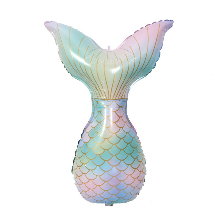 Mermaid Tail Balloon Blue - iKids