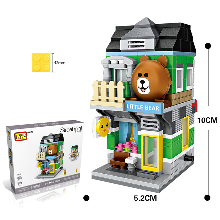 LOZ Little Bear Mini Street Building Blocks Puzzle Bricks Children