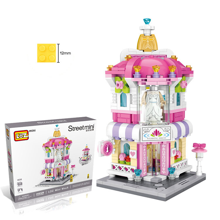 LOZ Mini Street Building Blocks - Wedding Store - iKids