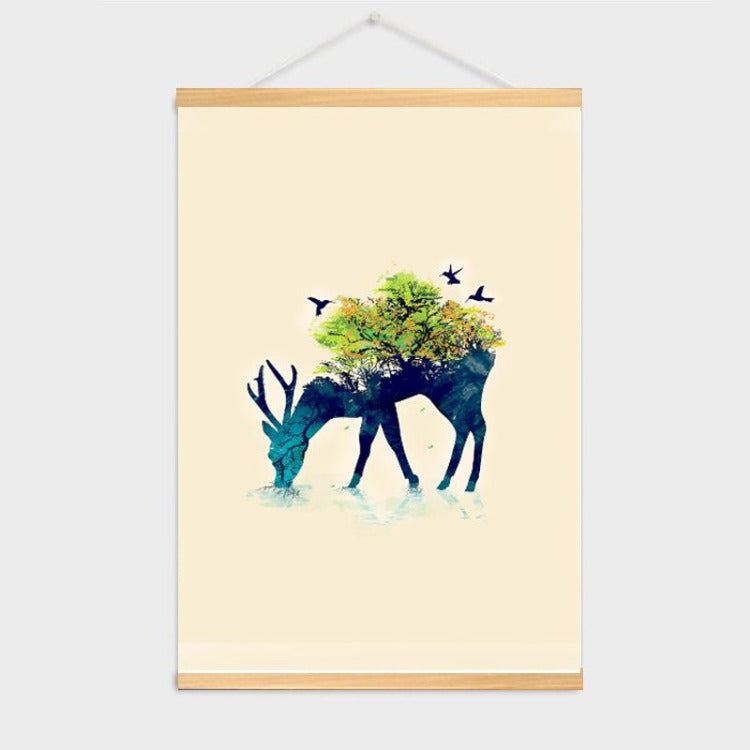 Poster Hanger Frame - Drinking Deer - iKids