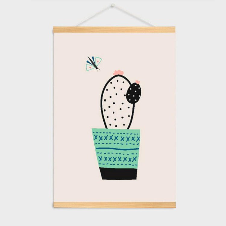 Poster Hanger Frame - Flowerpot Butterfly - iKids