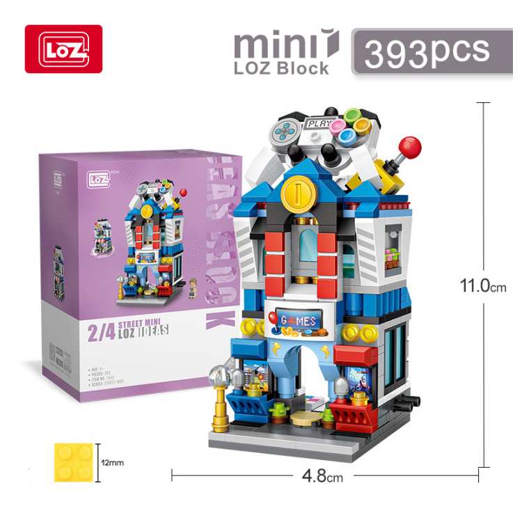 LOZ Game Centre Mini Street Building Blocks Puzzle Bricks Children Toy iKids