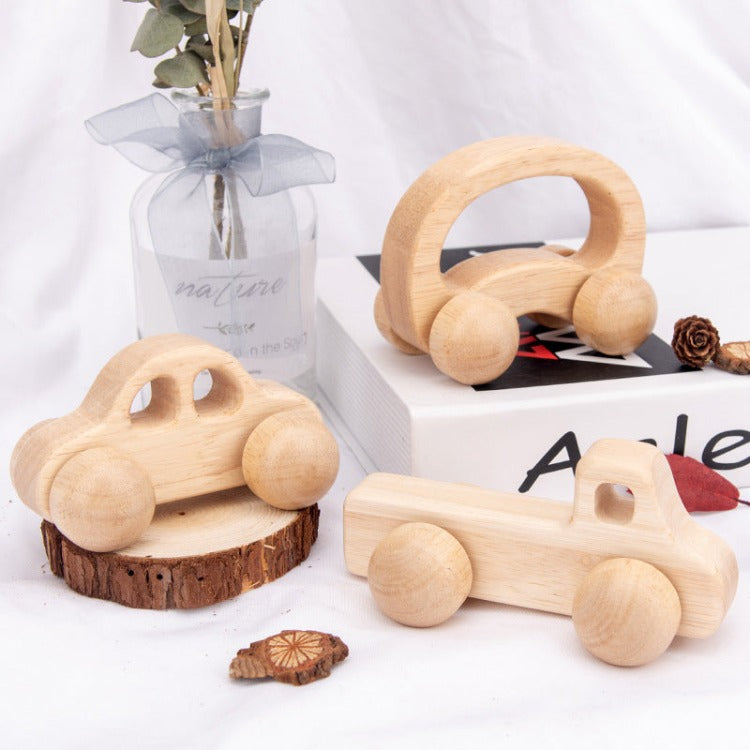 Wooden Push Toy | Police Car - iKids
