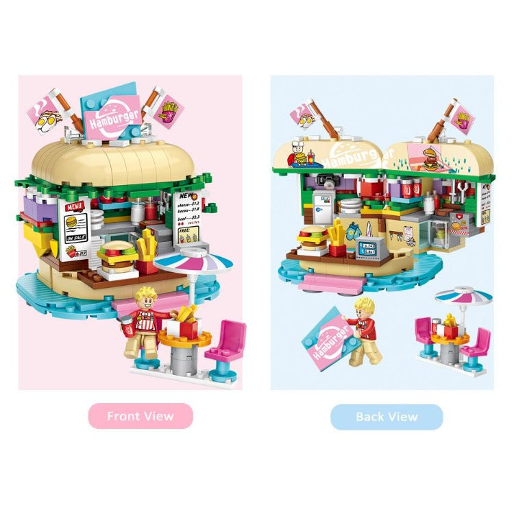 LOZ Amusement Park Blocks Burger Shop - iKids