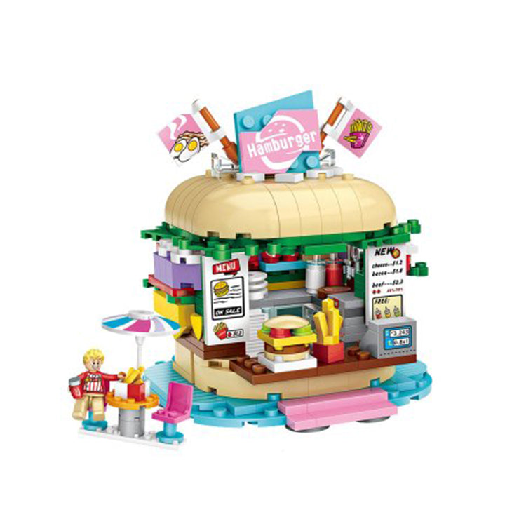 LOZ Amusement Park Blocks Burger Shop - iKids