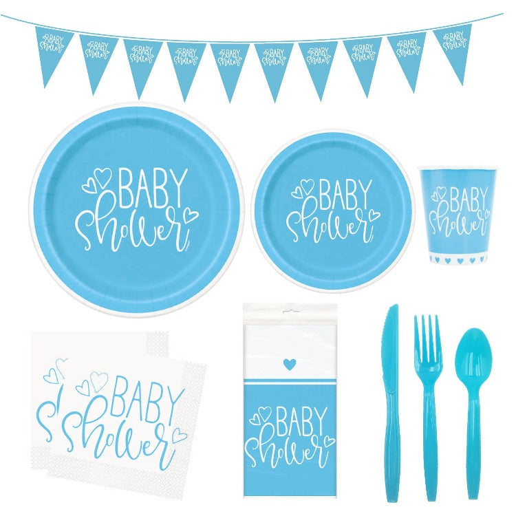 Baby Shower Party Tableware | Boy | 16 Guests - iKids