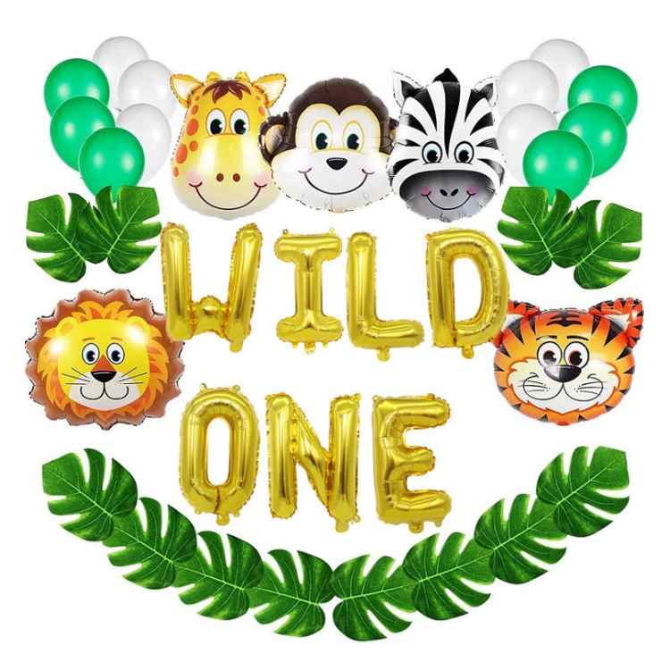 Jungle Safari Theme Birthday Party Balloon Set - iKids