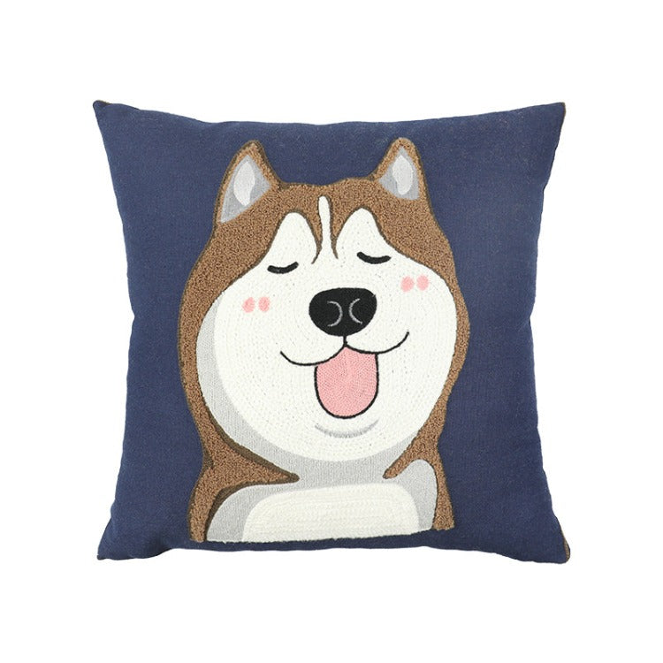 Cute Dog Scatter Cushion | Huskie - iKids