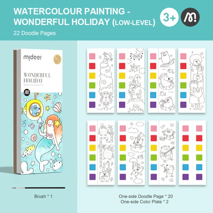 Mideer Paint With Water Booklet | Wonderful Holiday - iKids
