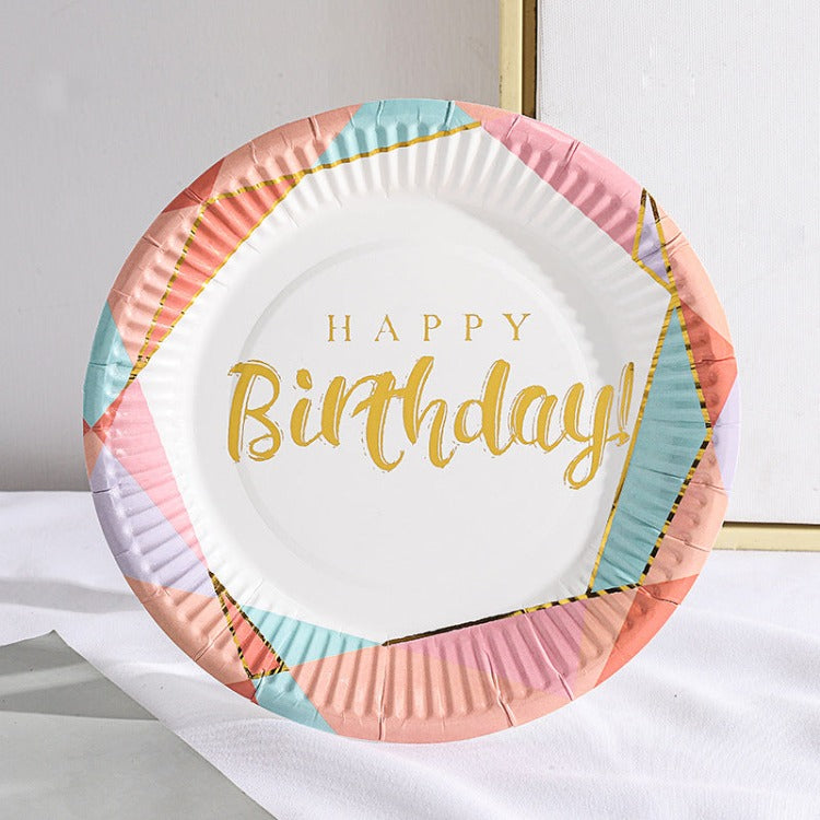 Party Paper Plate | Strip | Set of 10 - iKids