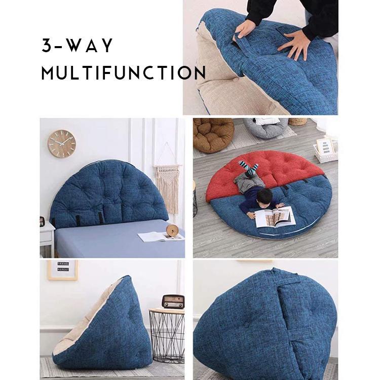 3 Way Kids Bean Bag Mat | Cotton Blue - iKids