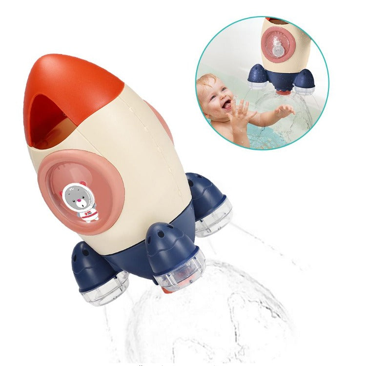 Blue Rotating Rocket Bath Toy - iKids