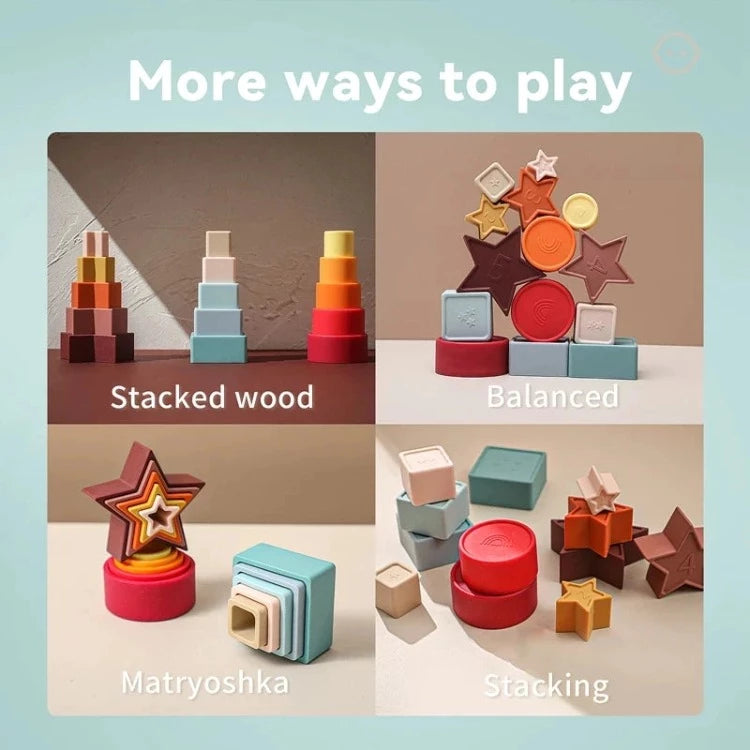 Silicone Stacking Puzzle Board - iKids