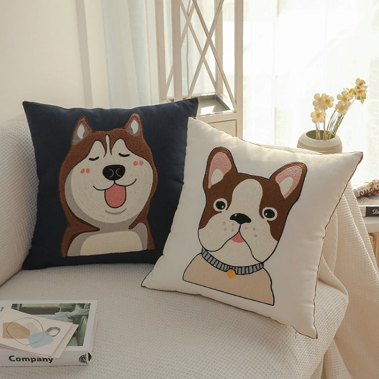 Cute Dog Scatter Cushion | Huskie - iKids