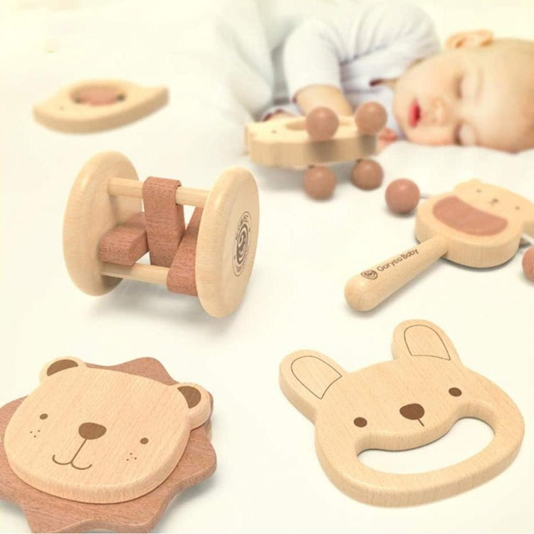 Baby Wooden Handbell 6 Piece - iKids
