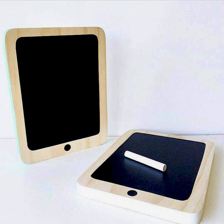 Wooden iPad Chalk Board - iKids
