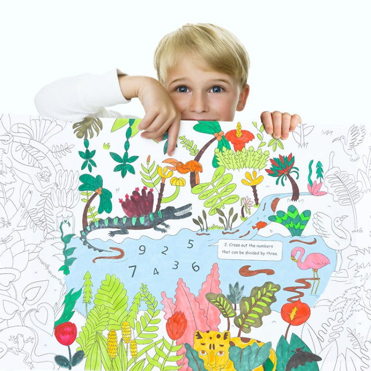 Mideer Giant 10m Colouring Roll | Jungle - iKids