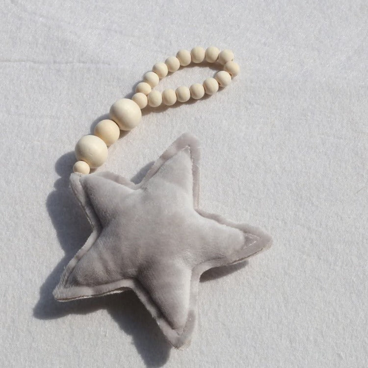 Grey Star Beaded Ornament - iKids