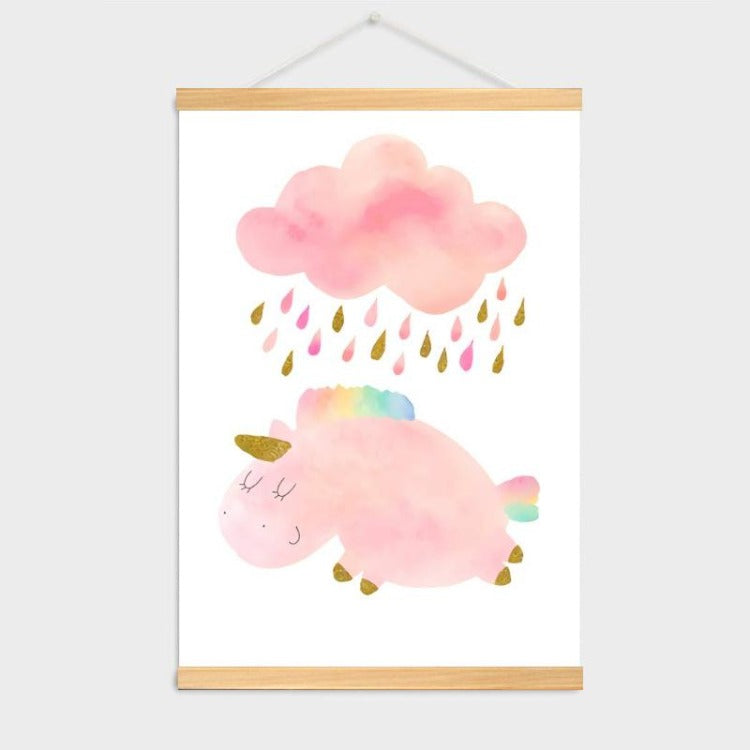 Poster Hanger Frame - Raining Unicorn - iKids