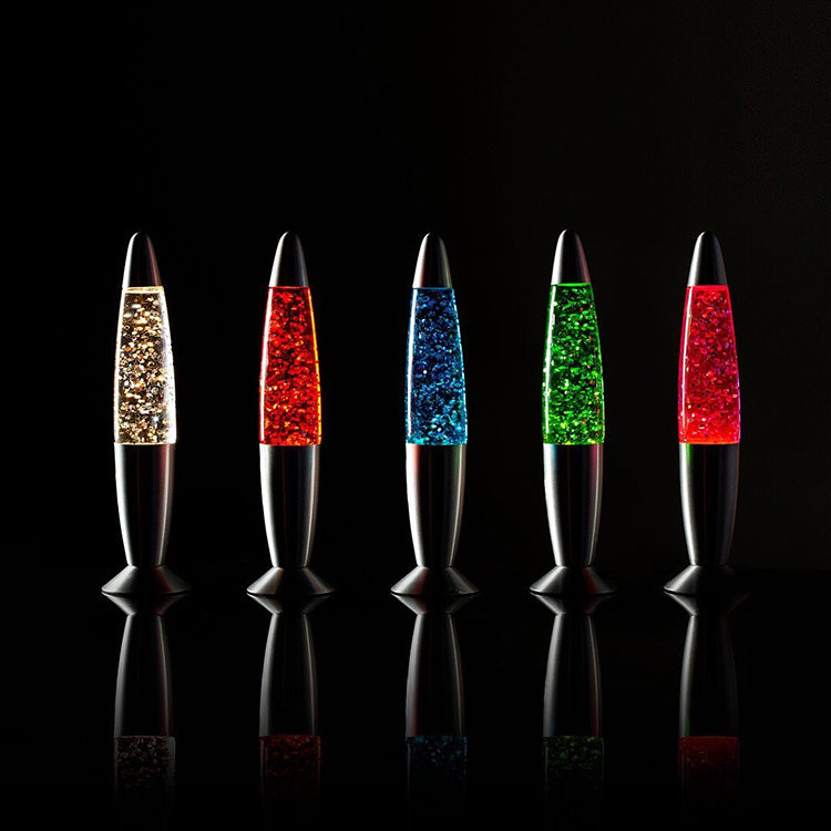 Peace Motion Glitter Lamp Red - iKids