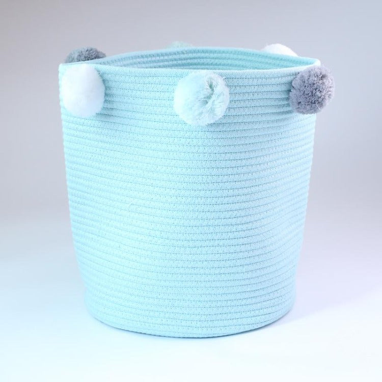 Cotton Rope Storage Basket Blue - iKids